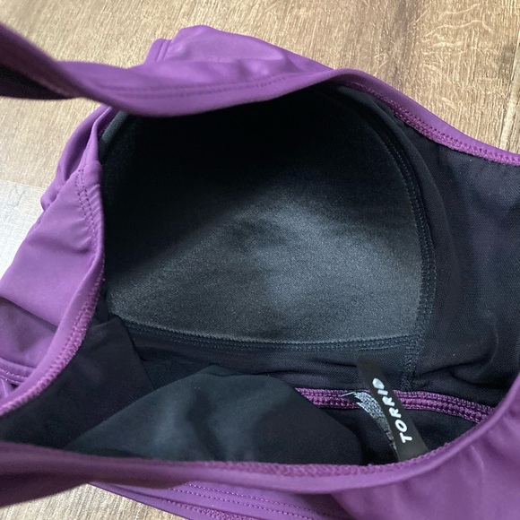 Torrid Swim Purple Bikini Wide Strap Swim Top Size 2 - Picture 6 of 7